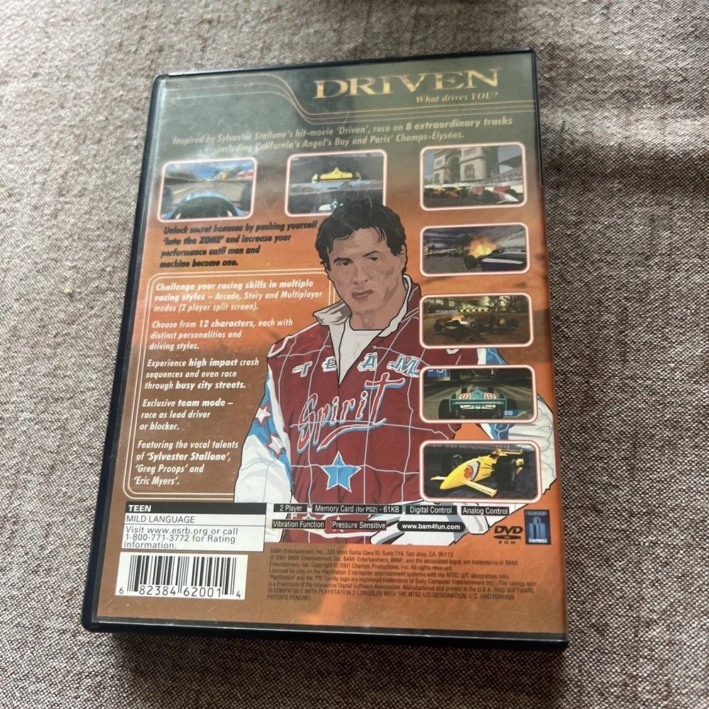 Driven (Sony PlayStation 2, 2001) PS2
